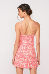Cleo Red Floral Cami Mini Dress