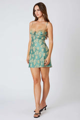 Reese Jade Floral Mini Dress