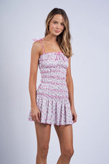 Hadley Pink Floral Mini Dress